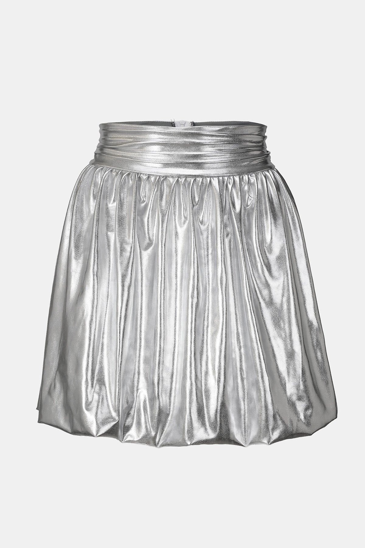 gümüş rengi balon etek