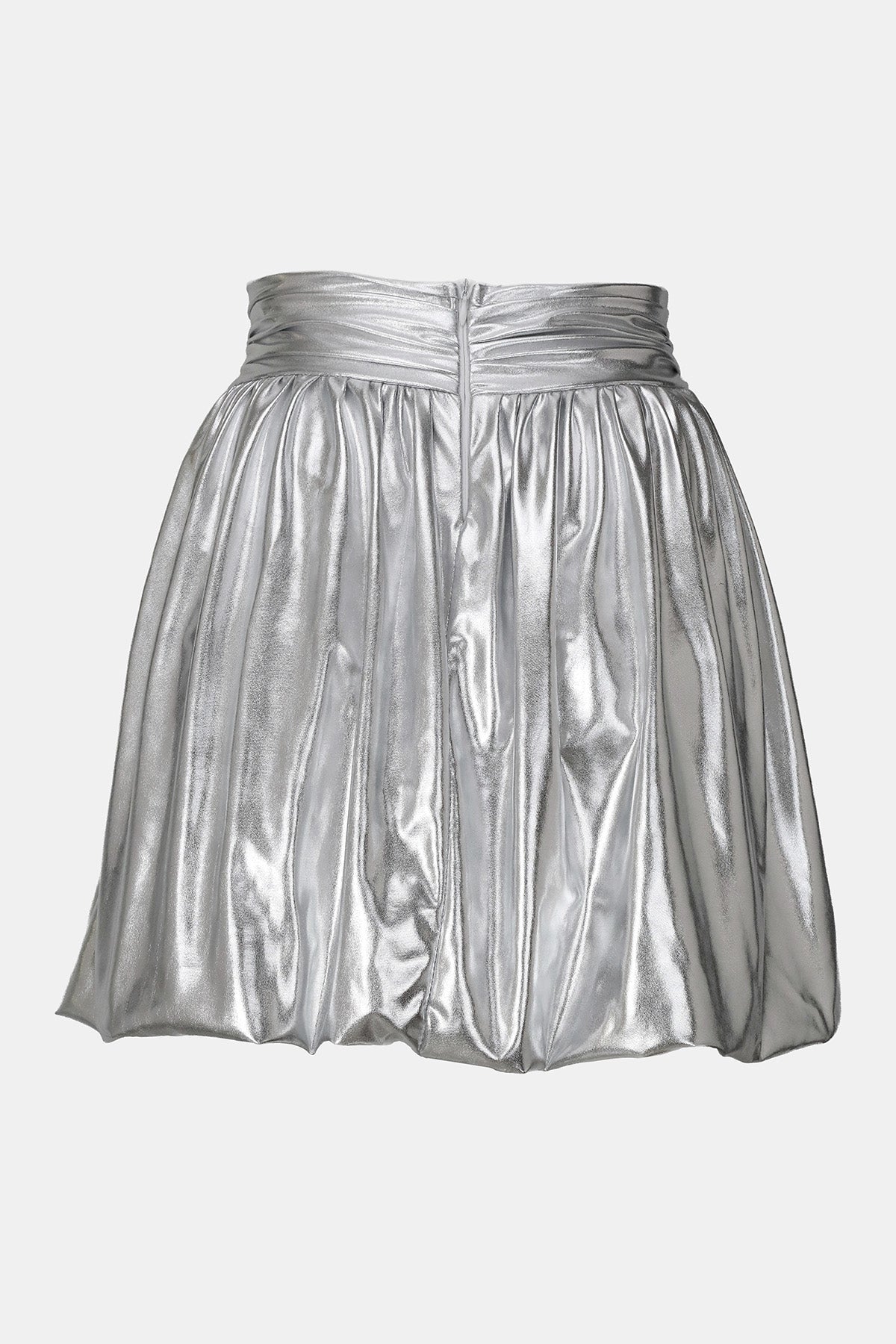 gümüş rengi balon etek